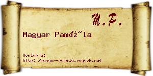 Magyar Paméla névjegykártya